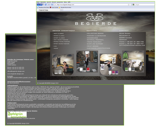 Website Begierde Design